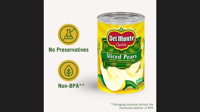 Del Monte Bartlett Pear Slices in Heavy Syrup - 15.25oz, 2 of 6, play video