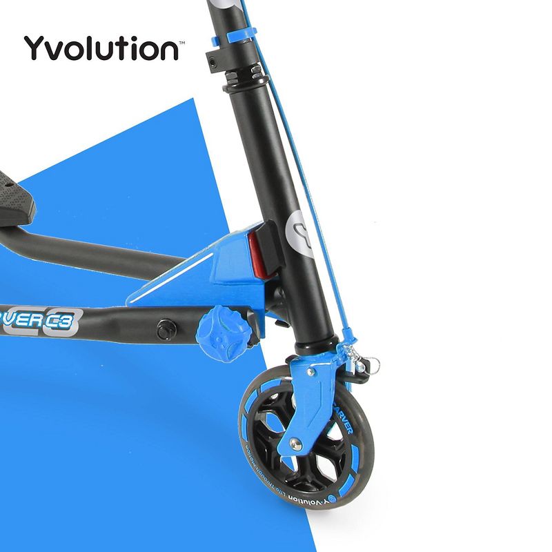 Yvolution Y Fliker C3 Carver Drifting Scooter - Blue, 3 of 7