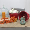Cornucopia Brands Round Wood Baskets; Wooden Fruit Buckets w/ Handle for Farmers Market, Easter, Hostess Gift - 2 of 4