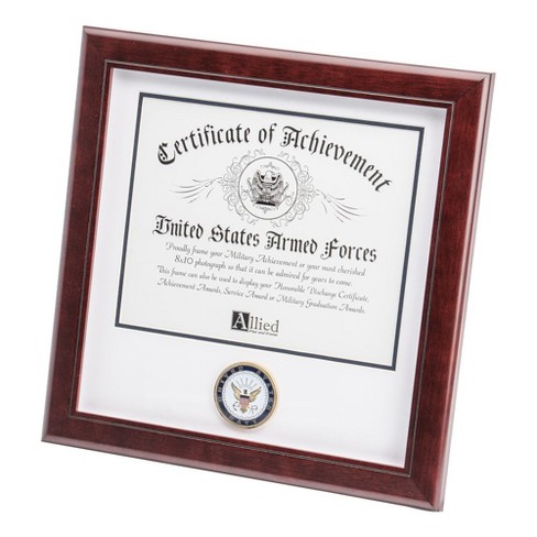 Allied Frame US Certificate of Achievement Picture Frame with Medallion - 8 x 10 Opening - image 1 of 3