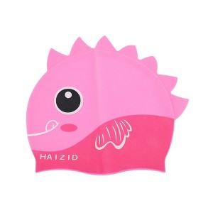 Unique Bargains Kid's Silicone Cartoon Fish Swim Cap 1 Pc - 1 of 4