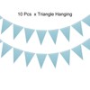 Unique Bargains Festive Wedding Birthday Party Home Decorations Pennant Flags Banner 10 Pcs - 3 of 4