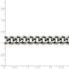 Black Bow Jewelry Men's 9.5mm Stainless Steel Heavy Flat Curb Chain Bracelet, 8 Inch - 2 of 4