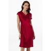 SilkSilky Women's 100% Mulberry Silk Cap Sleeve Nightgown - 4 of 4