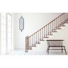 Storied Home Oval Metal Framed Wall Mirror with Brackets: Modern Decor, Iron Frame, Wall Mount - 3 of 4
