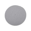 Unique Bargains Trivet Round Rope Woven Mat Cotton Non-woven Fabric 8.66"x8.66"x0.31" - 3 of 3