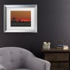 Trademark Fine Art - Kurt Shaffer Lake Erie's Lorain lighthouse at sunset Matted Framed Art - image 2 of 4