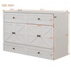 Full/Queen Size Murphy Bed with Large Drawers & USB Ports - ModernLuxe - 3 of 4