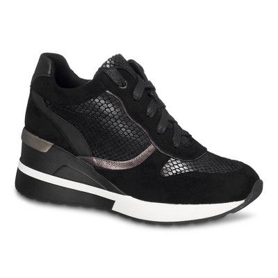 GC Shoes Canali Reptile Wedge Lace-Up Sneaker