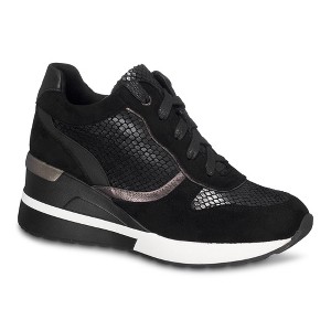 GC Shoes Canali Reptile Wedge Lace-Up Sneaker - 1 of 4