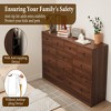 12 Drawer Dresser with Power Outlet, 61" Wood Storage Chest for Bedroom, Living Room, Hallway – Large Capacity Organizer - 3 of 4