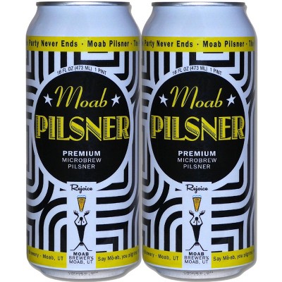 Moab Pilsner Beer - 4pk/16 fl oz Cans