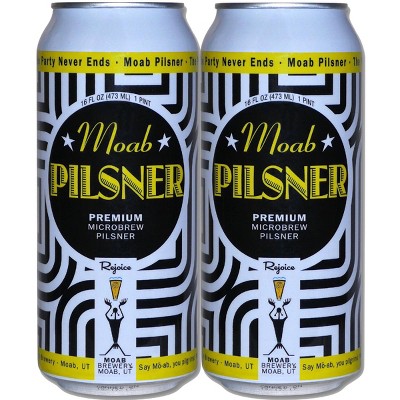 Moab Pilsner Beer - 4pk/16 fl oz Cans