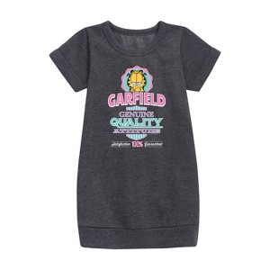 - Garfield - Genuine Attitude Graphic Short Sleeve Fleece Dress - 1 of 3