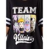 Disney Villains Womens' Ursula Maleficent Nightgown Pajama Shirt Dress Black - 3 of 4