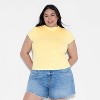 Women's Slim Fit Short Sleeve Mock Turtleneck T-Shirt - Wild Fable™ - 2 of 3