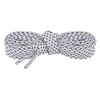 INSPIRE CHIC Reflective Dual Color Checkered Woven Flat Shoelaces 2 Pairs - 2 of 4