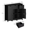NicBex 31.1 Inch 2-Door Storage Cabinet with Drawers and Shelves,Accent Cabinet for Living Room,Kitchen,Bedroom - 3 of 4