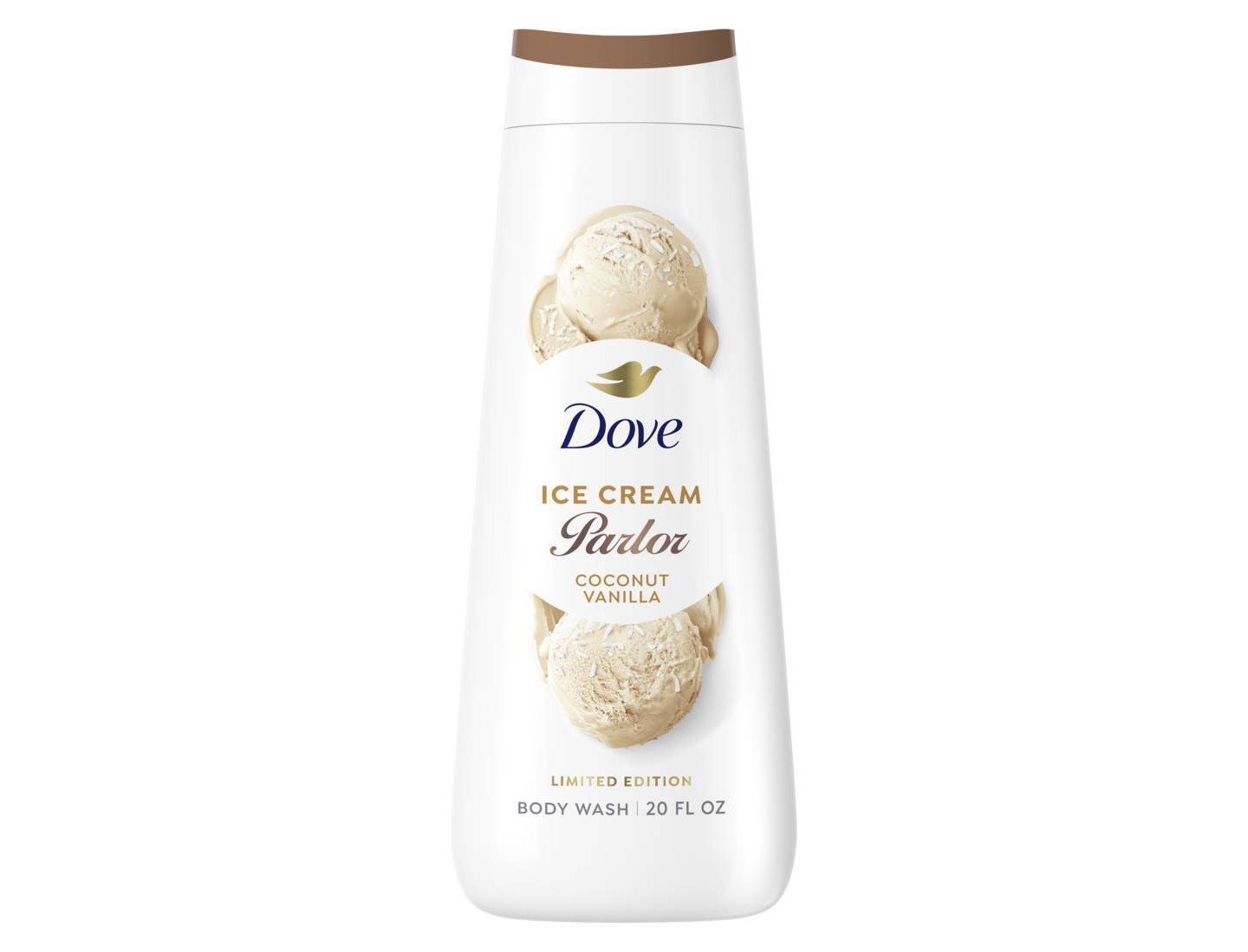 Гель для душа Dove Beauty Ice Cream Parlor, Coconut Vanilla, 20 fl oz, цвет: Кремовый — фото 1