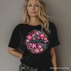 Inspiring Floral Mama T-Shirt, White, Black and Natural Boho Tee for Strong and Loving Mothers| OrnamentallyYou - 4 of 4