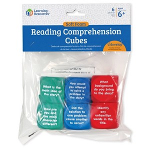 Learning Resources Reading Comprehension Cubes Set of 6 Kids Ages 6plus Teacher and Classroom Supplies: Educational Focus Reading, 1st Grade - 1 of 4