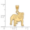Black Bow Jewelry 14k Yellow Gold Plated Sterling Silver Georgia Bulldogs NCAA Medium Pendant - 2 of 3