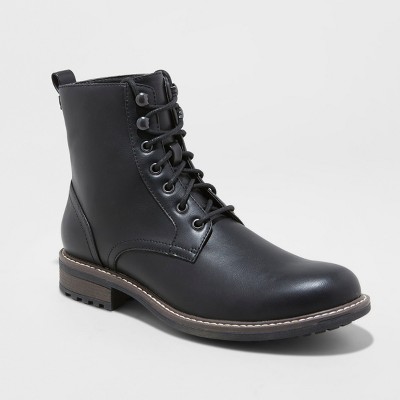 mens black casual boots