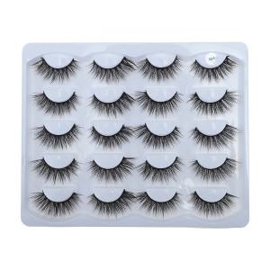 Unique Bargains Makeup False Eyelashes for Women 10 Pair - 1 of 4