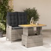 vidaXL Garden Dining Set Grey - 2 of 4
