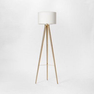 Delavan Metal Tripod Floor Lamp Brass Lamp Only - Project 62
