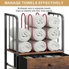 MOEPISY Towel Rack Free Standing 3-Tier with Drawer and M-Shaped Detachable Dividers - 3 of 4