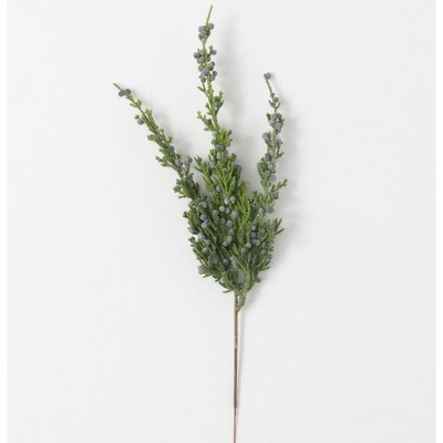 Sullivans Blue Juniper Artificial Stem 16"H Green