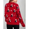 Clearlove Girls' Christmas Cable Knit Sweater Long Sleeve Crewneck Pullover Cozy Textured Holiday Top Vintage Inspired Winter Wear - 4 of 4