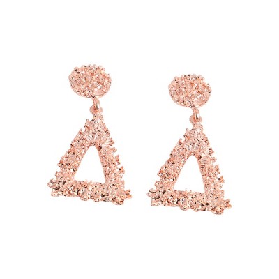 SOHI Women's Red Corroded Drop Earrings