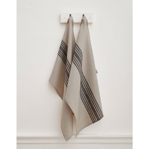 Solino Home Stripe Linen Kitchen Towels | Farmhouse - 1 of 4