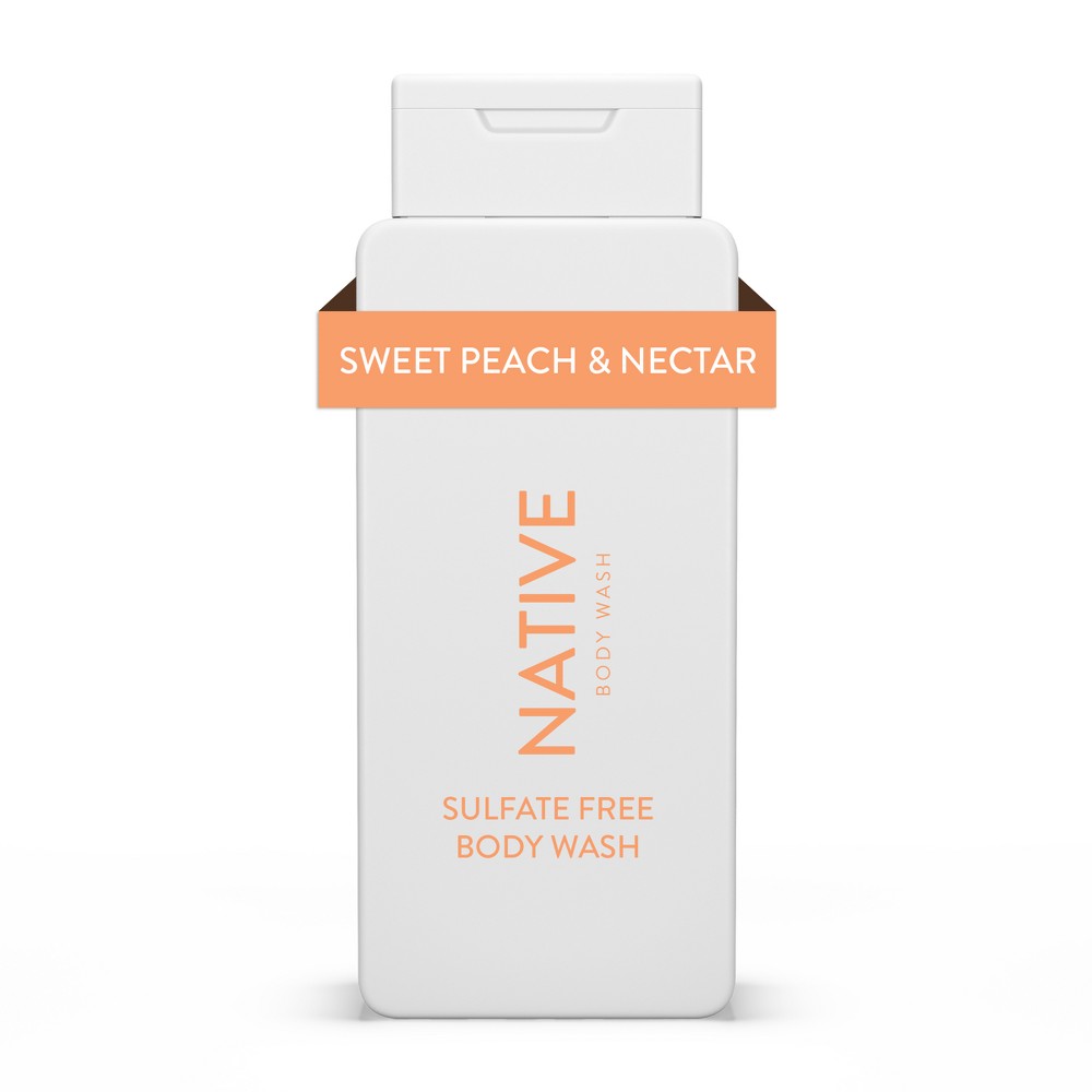 Photos - Shower Gel Native Body Wash - Sweet Peach & Nectar - Sulfate Free - 18 fl oz 