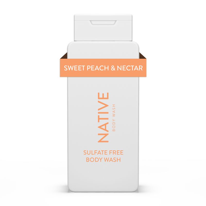 Native Body Wash - Sweet Peach &#38; Nectar - Sulfate Free - 18 fl oz, 1 of 8