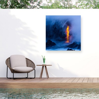 Trademark Fine Art - Miles Morgan Electric Blue Matted Framed Art