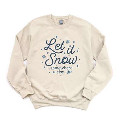 Simply Sage Market Women's Graphic Sweatshirt Snow Somewhere Else Colorful