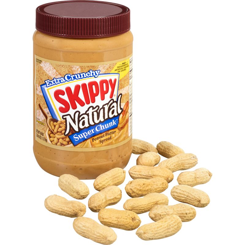 Skippy Natural Chunky Peanut Butter - 40oz, 6 of 18
