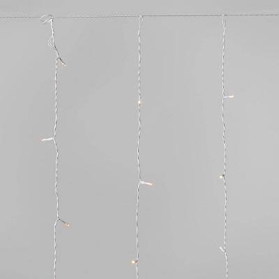 6ft Curtain Icicle LED Lights Warm White - Wondershop™