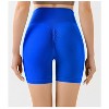 Coolmee Women Seamless High Waist Hip Lift Peach Hip Running Yoga Shorts Outer Wear Fitness Biker Gym Pants - 2 of 4