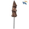 TiramisuBest 9Ft Mushroom - Colored 3 - Tier Outdoor Patio Umbrella: Crank, Tilt, Wind Vents for Garden, Deck, Backyard, Pool Shade - 3 of 4