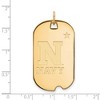 Black Bow Jewelry 10k Yellow Gold Navy Midshipmen NCAA Large Pendant - 2 of 3