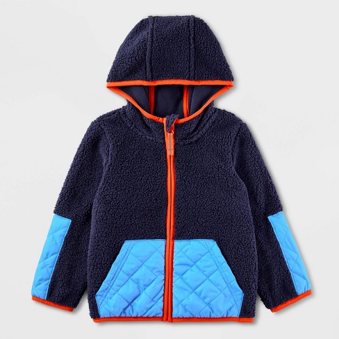 Toddler Fleece Jacket Cat Jack Navy Blue 3t Target