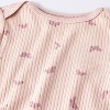 Baby Girls' 2pc Butterflies Wide Ribbed Top & Bottom Set - Cloud Island™ Pink - 3 of 4