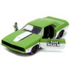 1973 Plymouth Barracuda Green Metallic and White & She-Hulk Diecast Figure "The Savage She-Hulk" 1/32 Diecast Model Car by Jada - 2 of 4