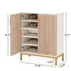 UbMelt 31.49 Inch Shoe Cabinet,Modern 5-Tier Shoe Storage Cabinet with 2 Doors,Freestanding 20 Pairs Entryway Shoe Racks Organizer for Entryway - 3 of 4