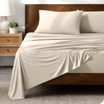 Queen White 6pc Microfiber Sheet Set By Bare Home : Target