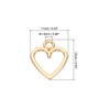 Unique Bargains Metal Bulk Elegant DIY Crafts Jewelry Making Heart Pendant 100 Pcs - 2 of 4